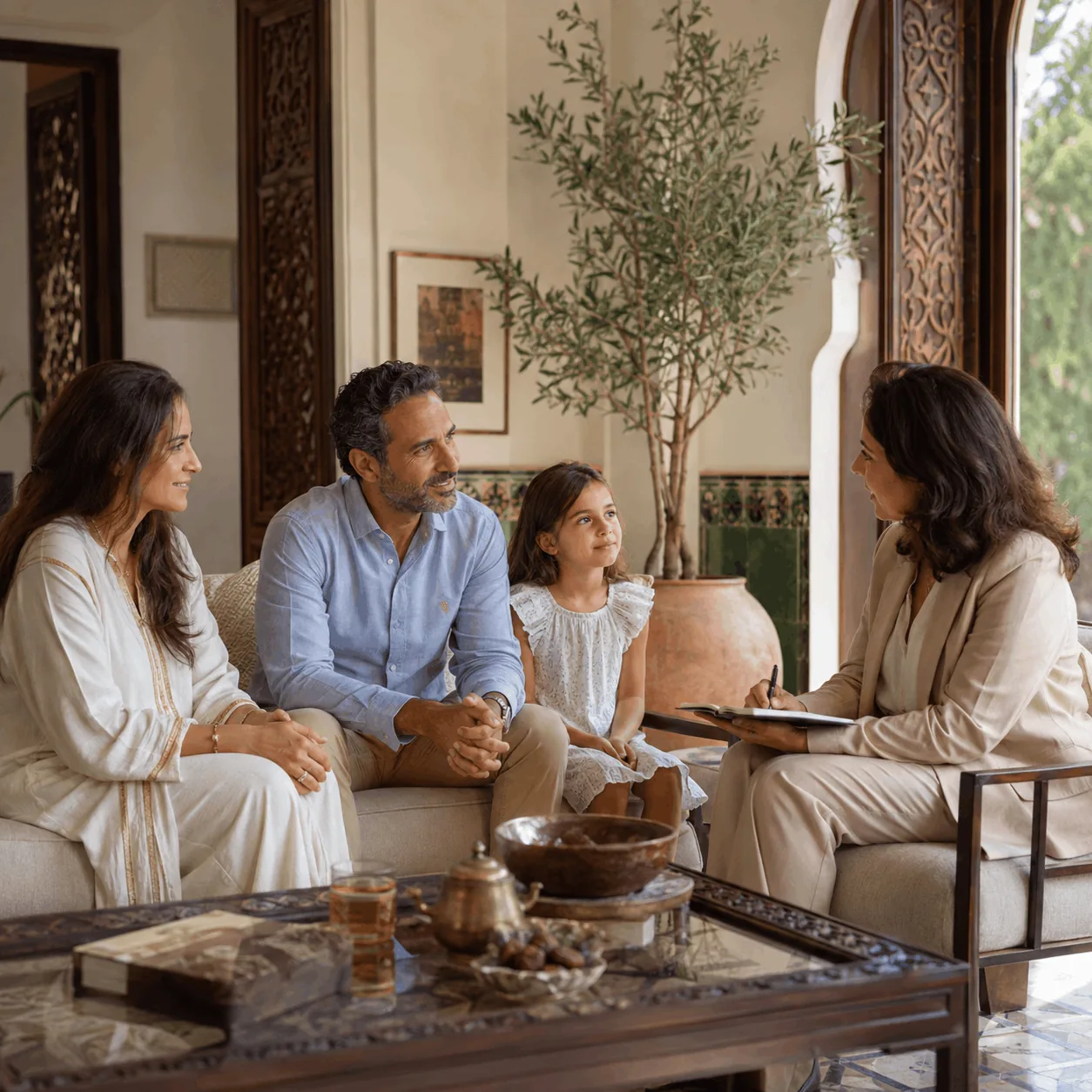 Une famille accompagnée au quotidien